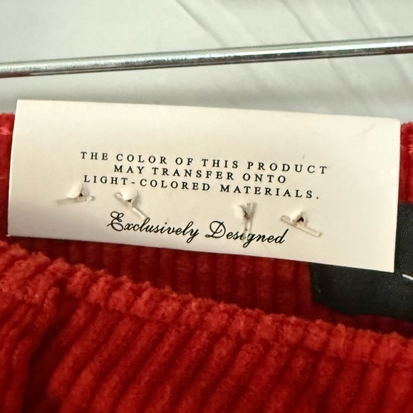 Judy Blue Orange Rust Slim Fit High Waist Stretch Corduroy Carpenter Jeans - Picture 4 of 16